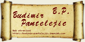 Budimir Pantelejić vizit kartica